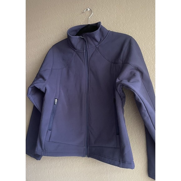 Tri-Mountain Performance Women's Micro Fleec Ascent Jacket Navy Small EUC - Picture 3 of 8